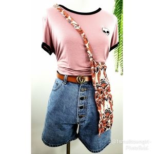 Free People paisley print crossbody tote